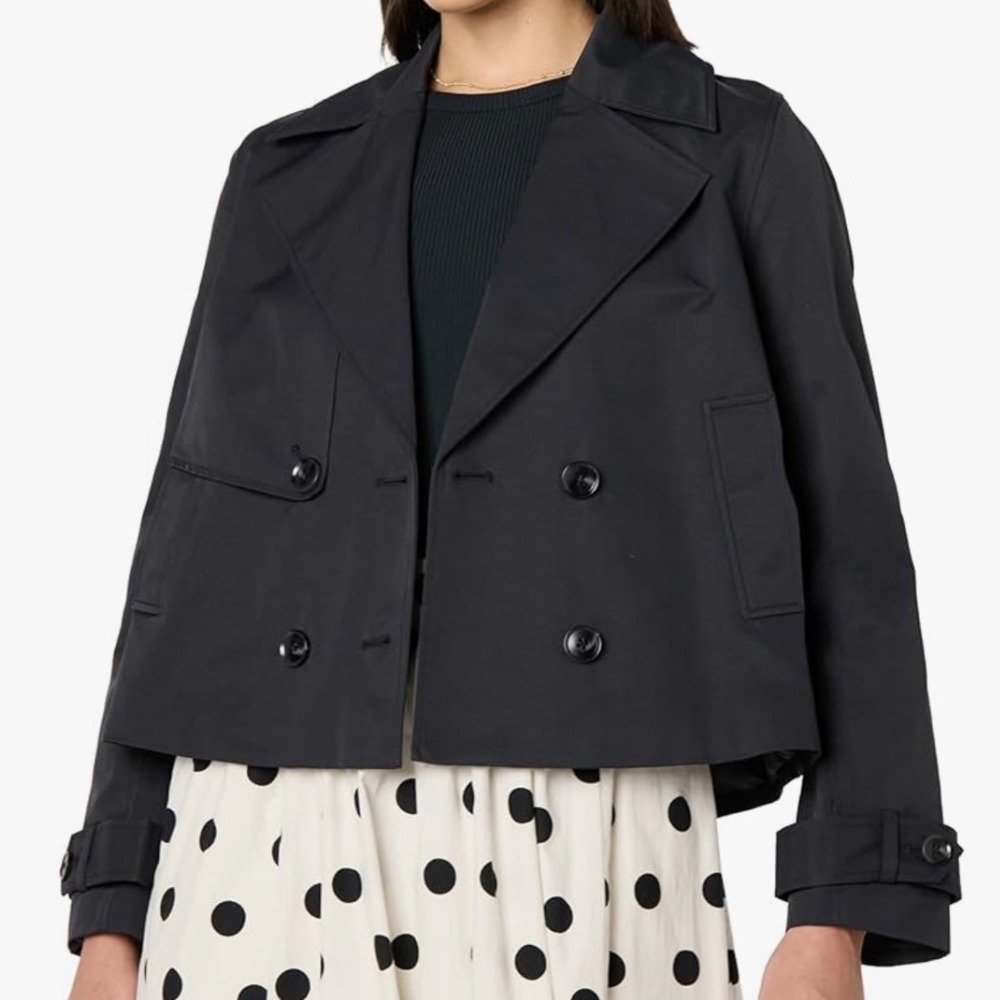 The Drop‎ NWT Mara Cropped Trench Jacket